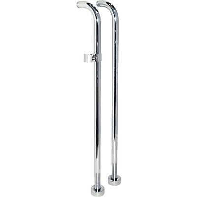 Tres Max vrijstaande badkraan koppelingen 78 cm rond chroom