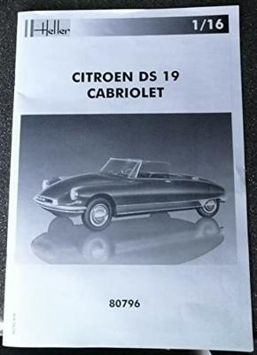 Heller 80796 Citroen DS 19 Cabriolet Bouwpakket Schaal 1:16
