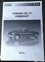 Heller 80796 Citroen DS 19 Cabriolet Bouwpakket Schaal 1:16 - thumbnail