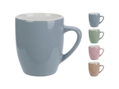 Excellent Houseware Beker aardewerk 240ml pastelkleur
