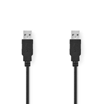 Nedis CCGT60000BK20 Kabel Usb 2.0 A Male - A Male 2,0 M Zwart Nedis CCGT60000BK20 Kabel Usb 2.0 A Male - A Male 2,0 M Zwart