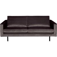 WOOOD Bank 2,5-zits 'Rodeo' Velvet, kleur Antraciet - thumbnail