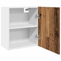 Hangkasten 2 st Lyon 50x31x60 cm bewerkt hout oud houtkleurig - thumbnail
