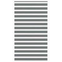 VidaXL Zebra rolgordijn 125x200 cm stofbreedte 120,9 cm donkergrijs - thumbnail