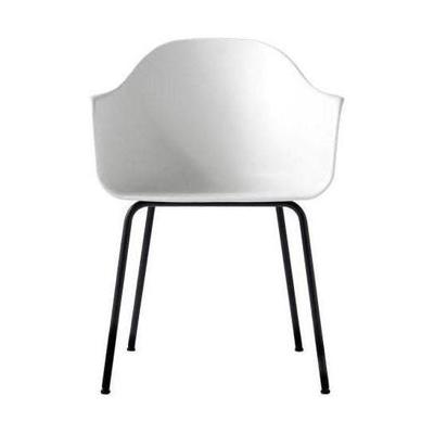 Audo Copenhagen Harbour eetkamerstoel White black steel