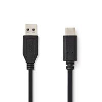 USB-C 3.1 Gen2-Kabel | Type-C Male - A Male | 1,0 m | Zwart - thumbnail