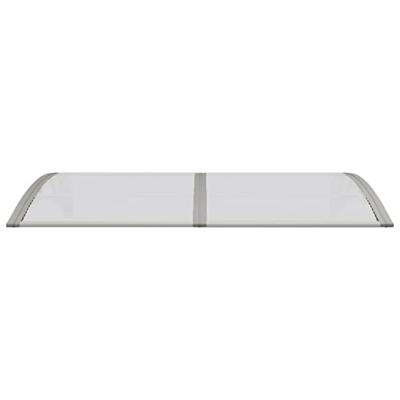 Deurluifel 150x80 cm polycarbonaat grijs