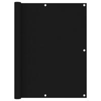 VidaXL Balkonscherm 120x600 cm oxford stof zwart - thumbnail