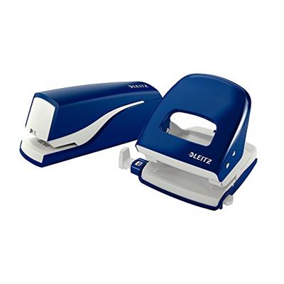 Leitz 5532-00-35 Elektrische nietmachine Blauw (b x h x d) 49 x 56 x 155 mm