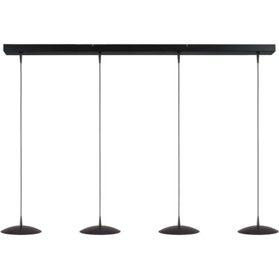 Masterlight 4-lichts hanglampScala 130cm zwart nikkel Ø 20cm - 2191-05-81-130-4-20