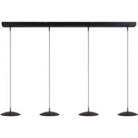 Masterlight 4-lichts hanglampScala 130cm zwart nikkel Ø 20cm - 2191-05-81-130-4-20 - thumbnail