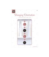 Hangdecoratie Happy Birthday Roségoud/Zwart (1,2m) - thumbnail