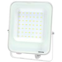 LED Bouwlamp 30W - Natuurlijk Wit 4000K - IP65 Waterdicht - Mat Wit - thumbnail