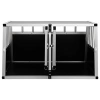 Hondenbench met dubbele deur 89x69x50 cm - thumbnail