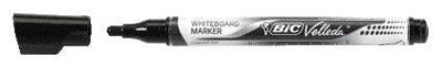 Whiteboardmarker bic liquid rond m zwart | 12 stuks
