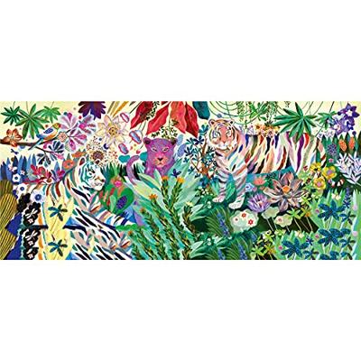 Puzzelgalerij 1000 stuks - regenboog tijger DJECO meerkleurig - thumbnail