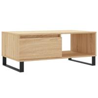 Salontafel 90x50x36,5 cm bewerkt hout sonoma eikenkleurig - thumbnail