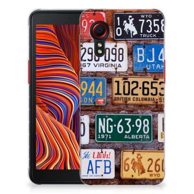 Samsung Galaxy Xcover 5 | Siliconen hoesje | met foto Kentekenplaten
