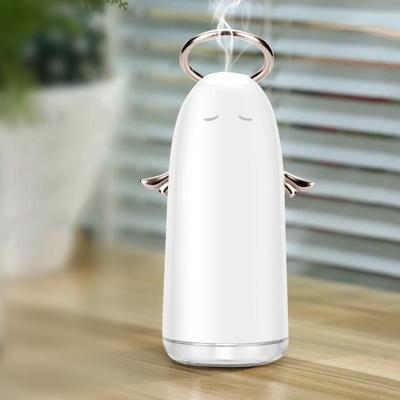 TSHM0 mini Angel Atomizing luchtbevochtiger met kleurrijke nachtlampjes water tank capaciteit: 230mL (goud) TSHM0 mini Angel Atomizing luchtbevochtiger met kleurrijke nachtlampjes water tank capaciteit: 230mL (goud)