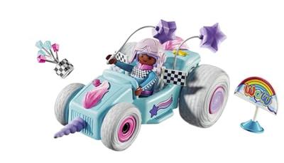 PLAYMOBIL 71635 Eenhoornmeisje en kart, Funstars, 46 stuks, vanaf 4 jaar