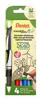 Pentel roller Energel BL77E-4, 0,7 mm, assorti, set van 4 stuks - thumbnail