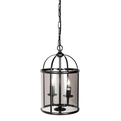Steinhauer Klassieke hanglampPimpernel zwart 2-lichts - 5971ZW