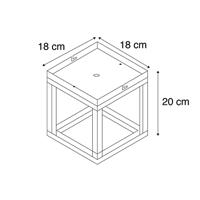 QAZQA Industriële smart plafondlamp donkergrijs incl. Wifi G95 - Cage - thumbnail