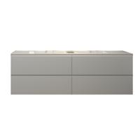 Badkamermeubelset Gliss Hermes 180 cm Mat Wit - thumbnail