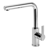 Keukenkraan Tres Lex | Opbouw | 360° Draaibaar | Mengkraan | 1-hendel | Rond | Chroom - thumbnail