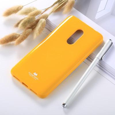 MERCURY GOOSPERY PEARL JELLY serie voor Xiaomi Redmi Note 4 / 4 X volledige TPU beschermende Back Cover Case (geel)