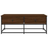 Salontafel 100x51x40 cm bewerkt hout bruineikenkleurig - thumbnail