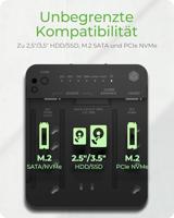 ICY BOX IB-2913MCL-C31 USB 3.2 Gen 2 (3.1 Gen 2) Type-C Zwart - thumbnail