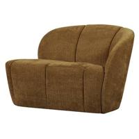 Woood Mojo 2-zits bankje rechts rib Honinggeel - thumbnail