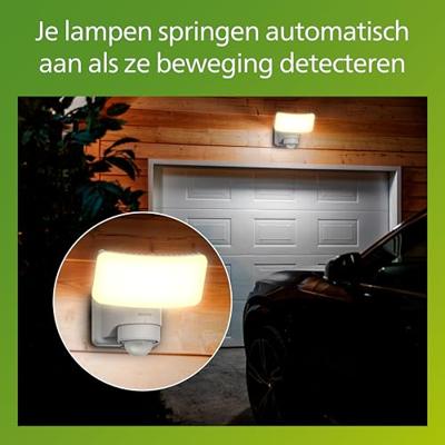 Philips LED Tylus 929004632101 Wandlamp op zonne-energie met bewegingsmelder LED 6 W Wit Philips LED Tylus 929004632101 Wandlamp op zonne-energie met bewegingsmelder LED 6 W Wit
