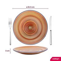 Cookinglife Serviesset Rhythm & Lines 18-delig / 6 personen - 6 dinerborden, 6 ontbijtborden en 6 diepe borden - thumbnail