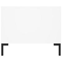 Salontafel 102x50x40 cm bewerkt hout wit - thumbnail