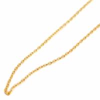 Halsketting Goudkleurig 925 Zilver Verguld (45 cm) - thumbnail