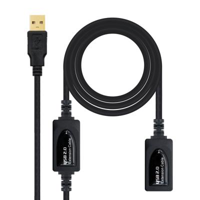 Verlengkabel USB NANOCABLE 10.01.0213 Zwart 15 m Verlengkabel USB NANOCABLE 10.01.0213 Zwart 15 m
