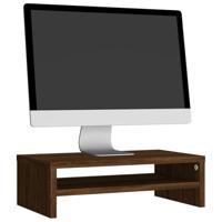 Monitorstandaard 42x24x13 cm bewerkt hout bruineikenkleurig - thumbnail