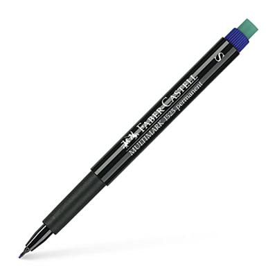 Permanente markeerstift Faber-Castell Multimark 1523 M Blauw (10 Stuks)