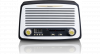 Lenco SR-02GY - Radio met wekkerfunctie - Retro look- Black Friday - thumbnail
