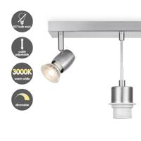 OYA 32 PENDEL MET LED SPOT 2L MAT STAAL - thumbnail