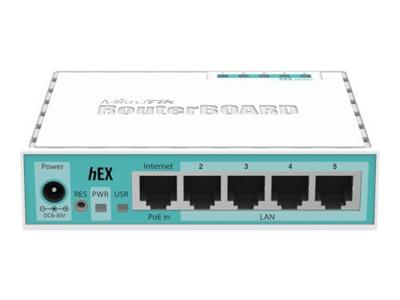Mikrotik RB750GR3 Ethernet LAN Turkoois, Wit bedrade router