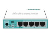 Mikrotik RB750GR3 Ethernet LAN Turkoois, Wit bedrade router - thumbnail