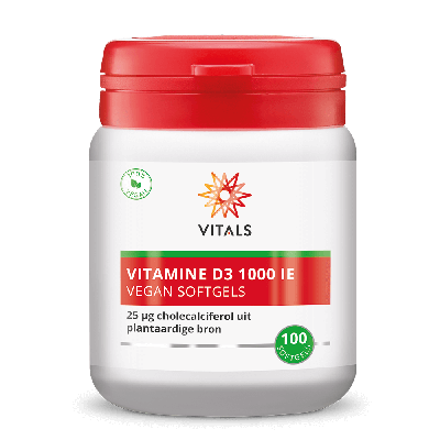 Vitamine D3 1000IE vegan 100 Softgels Vitamine D3 1000IE vegan 100 Softgels