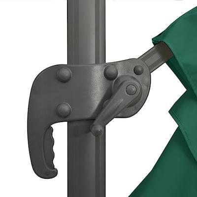 VidaXL Zweefparasol met aluminium paal 300x300 cm groen