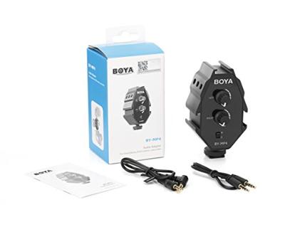Boya audio adapter by-mp4 voor smartphone, dslr, camcorders en pc