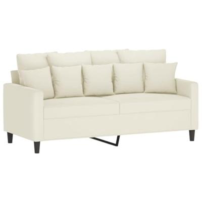 Tweezitsbank 140 cm fluweel crmekleurig Tweezitsbank 140 cm fluweel crmekleurig