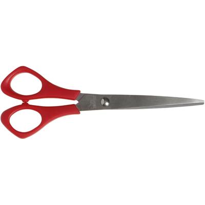 Creativ Company Schoolscharen, l: 16 cm, puntig, linkshandig, rood, 1 stuk