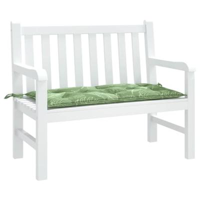 VidaXL Tuinbankkussen 100x50x7 cm oxford stof bladpatroon